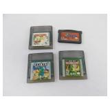 4 Game Boy Games Including Army Men Vintage