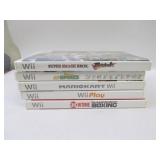 Lot of 5 Wii Games Including Super Smash Brothers