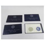 Lot of 4 1971 Eisenhower Silver Dollar Coins