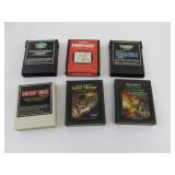 Lot of 6 Vintage Atari Games