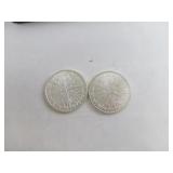 Lot of 2 Pirate Themed 1 Ounce Silver Rounds
