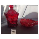 Ruby red glass