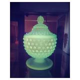 Hobnail Fenton glass