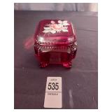 Ruby red glass