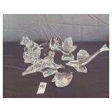Crystal animal pieces