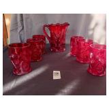Ruby red glass