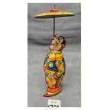 Tin Lithograph Wind-Up Clown Toy by J. Chein & Co.