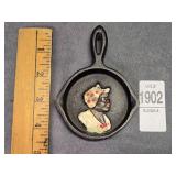 Black Americana Cast Iron Skillet