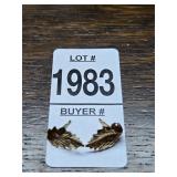 14k Gold Leaf Earrings