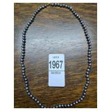 Iridescent Pearl Necklace w/14K Gold Clasp