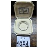 1932 Platinum Wedding Ring Size 6.5