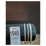 Sterling Silver Bangle Bracelet Box Lot