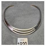 Sterling Silver Choker Necklace Made in Mexico