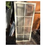 8 window door glass frame 9.5 x 12.5 panes