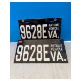 Antique Black Virginia Tag Set 9628E