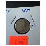 1890 Dime