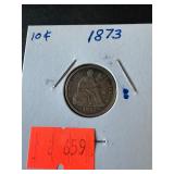 1873 Dime Seated