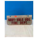 Navy Vale FD Tag Topper