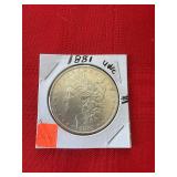 1881 Uncirculated Morgan Dollar