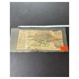 Confederate States of America One Dollar Note