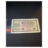 1922 German 1000 mark Reichsbanknote ....