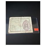1943 French 20 Francs Banknote