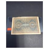 1919 German 50 mark Banknote issued during the ...