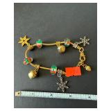 Christmas Bracelet - Beads, Bells and Snowflakes