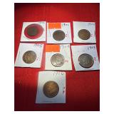 7 Indian Head Pennies