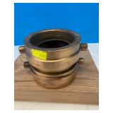 2 1/2" Brass Double Female "NAFD 56 Water Dept"