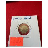1852 Silver 3 cent Piece