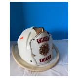 Helmet, Cairns "Sanitary", Chief Fairfax City, Va.