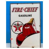 Porcelain Finished Texaco Sign, USA 3/12/45