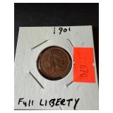 1901 Indian Head Full Liberty