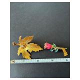 Eastern Star Brooch - Rose Pin