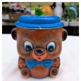 Teddy Bear with Frog - Some Glaze Wear