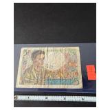 1943 French 5 Francs Banknote - Commonly "Berger"