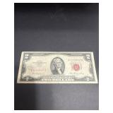 1953 Two Dollar Red Seal Note