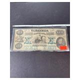 Virginia Treasury Note Ten Dollars