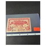 1944 The Economic Region of Algeria 50 centimes