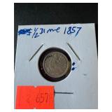1857 Half Dime