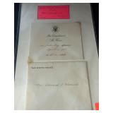 1960 White House Invitation- Mrs. Eisenhower