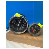 Electric Tachometer and Oil Gage