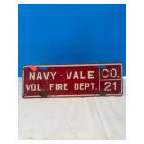 Navy Vale Tag Topper, CO 21