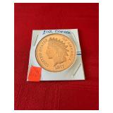 2oz Copper Reproduction Indian Head
