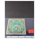 1944 French 2 Francs Banknote