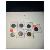 7 Indian Head pennies