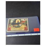 1921 1 mark "Not-geld" Banknote from the German..
