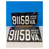 Antique Black Virginia Tag Set 9115B