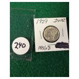 1929 Mercury Dime MS63